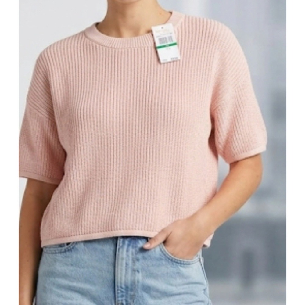 Michael Kors Women's Size L Pullover Short-sleeve sweater Pink NWT